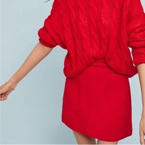 Maeve Scarlet Mini Skirt